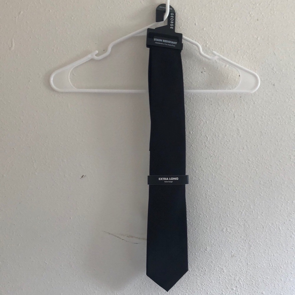 George Stain Resistant Black Tie